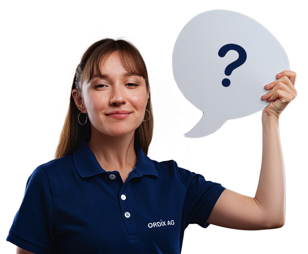 Frau mit Fragezeichen